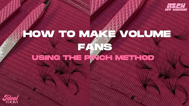 HOW TO MAKE A VOLUME LASH FAN | USING THE PINCH METHOD | VOLUME LASH EXTENSIONS | REAL BREA D 💕