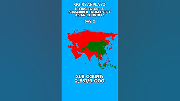 Trying to get a sub from every Asian Country: Day 2 #shorts #geography