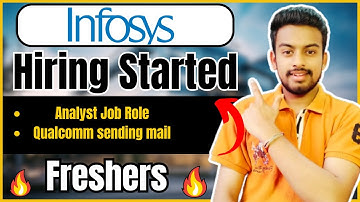Infosys Analyst Hiring Started| Infosys Hiring for Freshers | OFF Campus Drive For 2025,2024, 2023