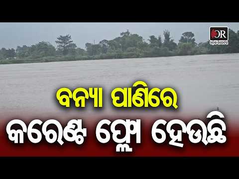 ବନ୍ୟା ପାଣିରେ କରେଣ୍ଟ ଫ୍ଲୋ ହେଉଛି | Odisha Reporter