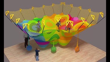 Rainbow Climbing Net - Custom Indoor Playground Equipment - Dream Catch Playground Manufacturer