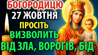 27 жовтня ПРОСІТЬ: ВИЗВОЛИТЬ ВІД ЗЛА ВОРОГІВ БІД! Молитва Богородиці Визволителька. Православ'я