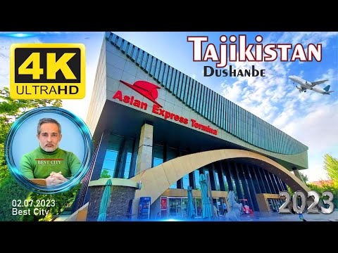 4k Tajikistan Dushanbe, Автовокзал Душанбе, Pravsoyuz, Asadullo Gulomov, Правсоюз, мости Автовокзал,