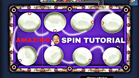 8 Ball Pool : SPIN TUTORIAL ☺️: How to use spin in 8 bp 2022 !🔥🔥