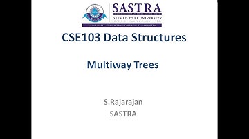 Introduction to Multi-way trees and B-trees