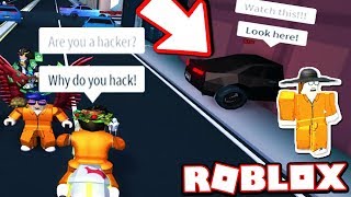 INTERVIEWING A JAILBREAK CHEATER!!! *CAR NOCLIP* (Roblox Jailbreak)