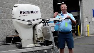 2010 Evinrude E-TEC 90hp Tiller 25in outboard motor SOLD