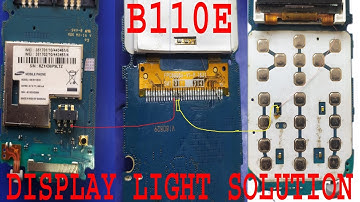 Samsung B110e Display Light  Solution  Full Track  Latest  sep 2020