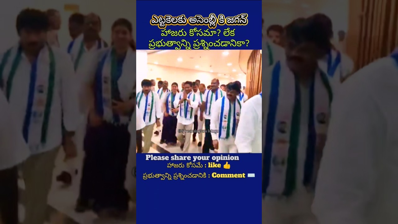 Ys Jagan in Assembly after defeating