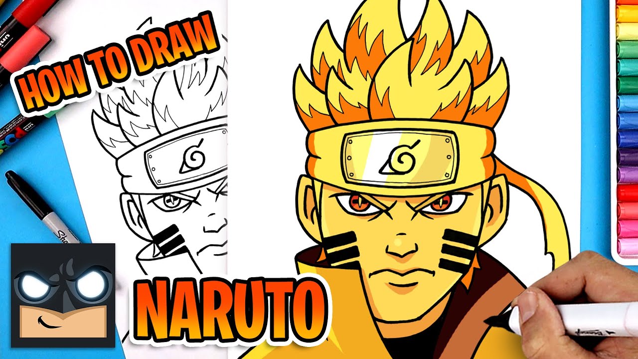 How to Draw Naruto Kurama-Mode