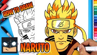 how draw naruto kurama mode
