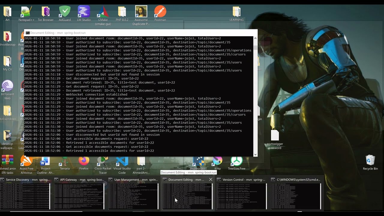 Collaborative editing system (Google docs clone) implementation walkthrough