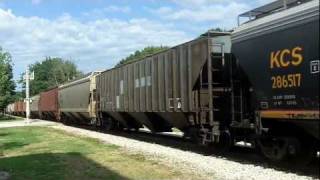 KCS 4609 & 3946 Lead Grain Train, Davenport, IA
