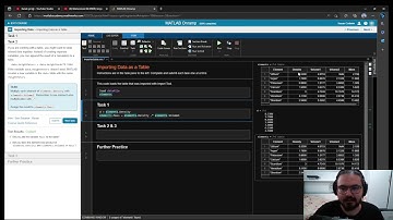 Hasan Ozdemir, kmyo, (bölüm), Yapay Zeka, Matlab Onramp L10: import data, tabloları al & kullan