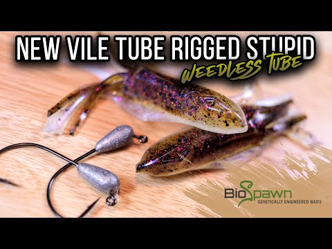 Getting STUPID With The NEW VILE TUBE From BioSpawn (Stupid Tube Rigging  Tutorial) 