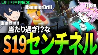 【APEX】新生PVXチームランク！当たりすぎるFtyanのセンチネル【PULVEREX/Ftyan/UmichamLoveti/HammerDrill/エーペックス】