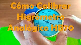 Higrómetro analógico redondo con función de calibración plata -  España