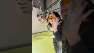 NEMA 3R panel install, had to special order the breaker and straps I’ll be back #femaleelectrician NEMA 3R panel install, had to special order the breaker and straps I’ll be back #femaleelectrician
