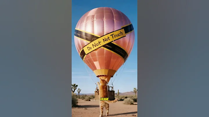 The ginger kitten touched the forbidden hot air balloon #shorts #brainrot