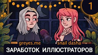 1. Творческий-подкаст - Заработок иллюстраторов | Гость - Лена Greyesme