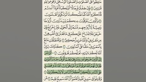 اليوم 39 : سورة البقرة 238- 245