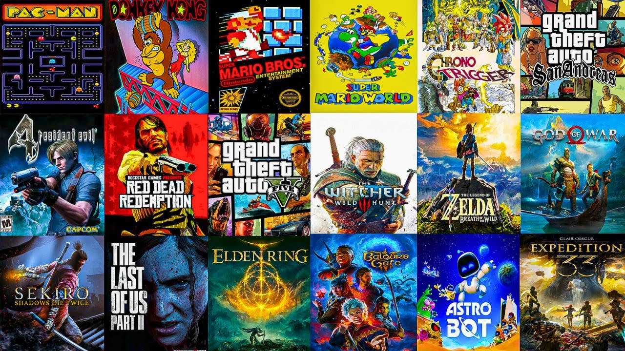 Эволюция победителей титула GAME OF THE YEAR (1980–2025)