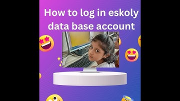 how to log in Eskooly data base account