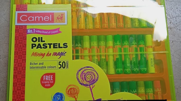 Faber-Castell Oil Pastels (Pack Of 50) & Camel 20-Shade Soft Pastel Set