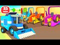 Car cartoons for kids  learn farm vehicles for kids helper cars full episodes cartoon for babies