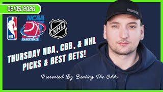 Thursday Nba, College Basketball, And Nhl Picks And Best Bets For February 5Th, 2026
