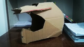 How to make a motorcycle helmet from cardboard
