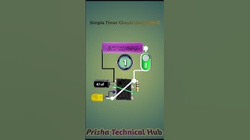 Simple Timer Circuit Using 555 IC | LED ON OFF Timer | Science Project #shorts #scienceproject