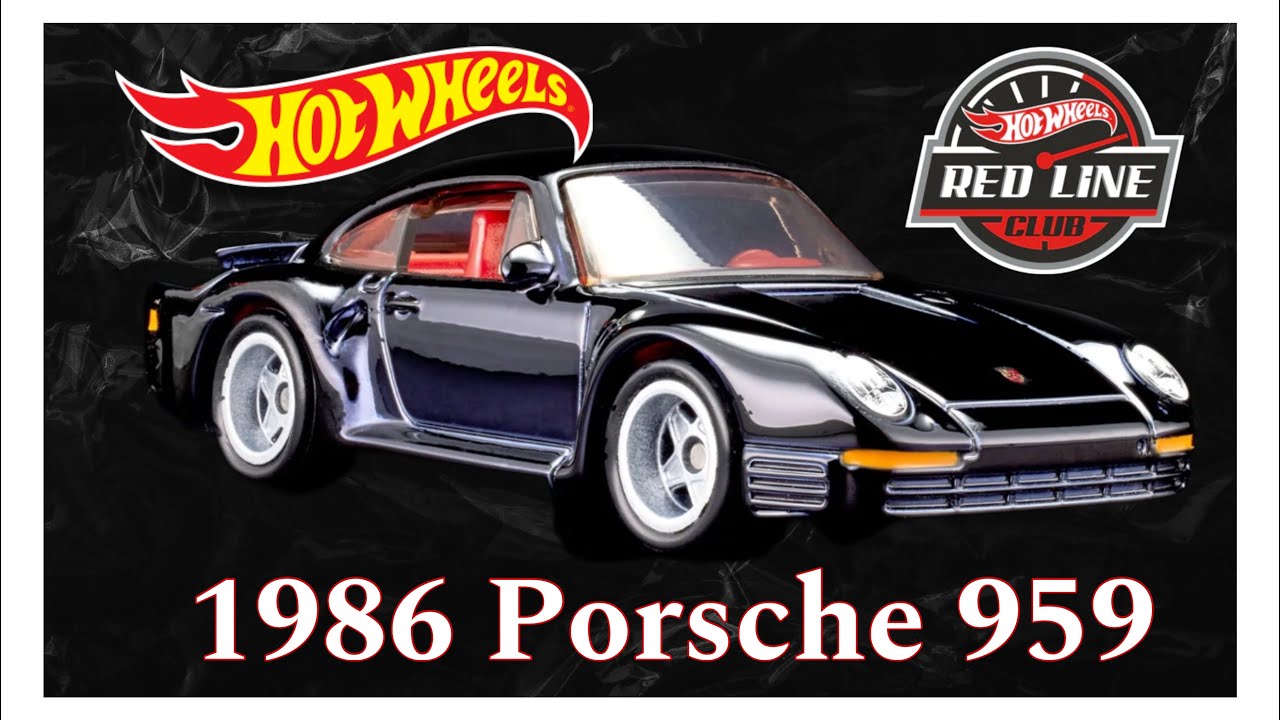 Hot Wheels Red Line Club - Exclusive 1986 Porsche 959 - YouTube