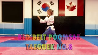 RED BELT POOMSAE TAEGUEK NO.8 - JEON'S TKD