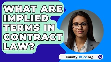 What Are Implied Terms In Contract Law? - CountyOffice.org