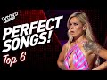 Perfect song choices in the blind auditions on the voice  top 6