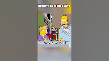 Homer wins at the casino