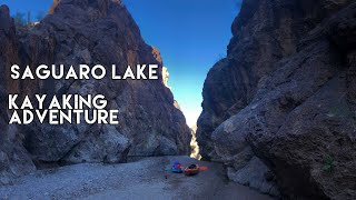 KAYAKING ADVENTURE IN A SLOT CANYON | SAGUARO LAKE | Mesa, Arizona