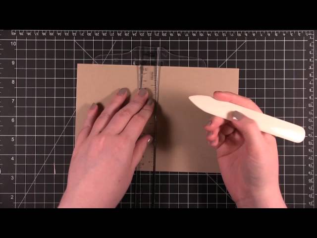 Card Making and Paper Crafting How To! Scoring Card Stock 