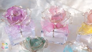 薔薇と蝶ジュエリーケース✨DIY Handmade resin art Butterfly jewelry box