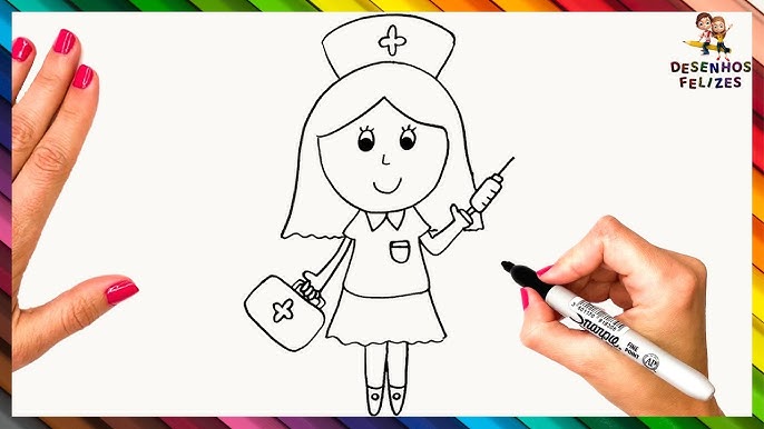 COMO DESENHAR E COLORIR KIT MEDICO PARA CRIANÇAS ❥ TV Kids 