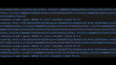 TYOSIS Getting Quote Data from cTrader FIX API