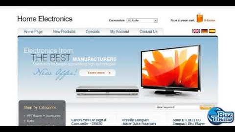 Download Electronics Store OsCommerce Template by  Modlin TM