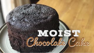 Baking l chocolate moist cake one-bowl no mixer chikiting sweets
