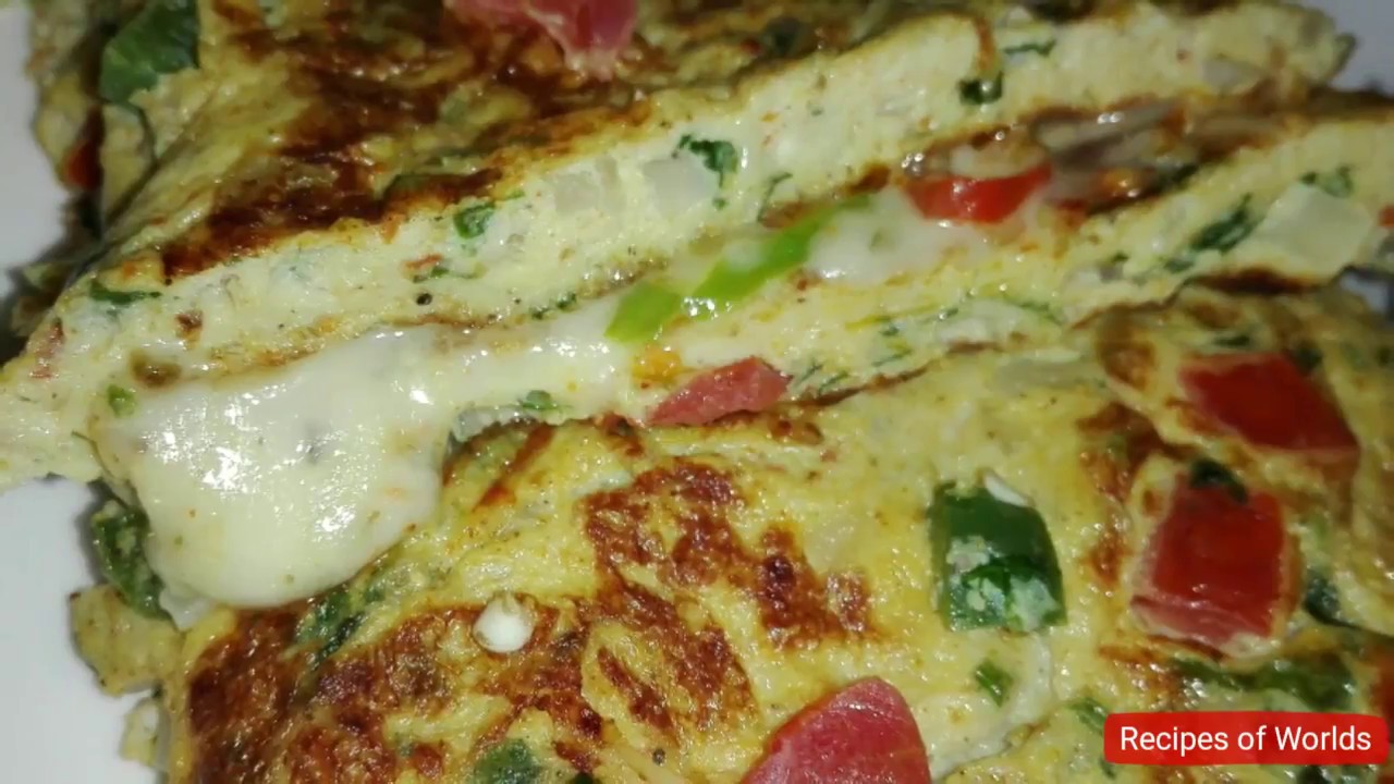 Spicy Cheese Omelette Recipe,Vegetable Cheese Omelette Recipe YouTube