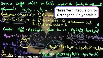 Three Term Recursions for Orthogonal Polynomials