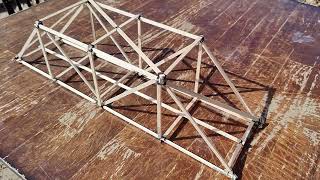 How to build a bridge for engineering statics class