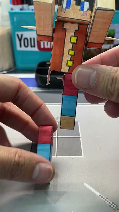 Como hacer tu propia figura (skin) de El Trollino movible 🤯 #tips #craft #art #paper #manualidades