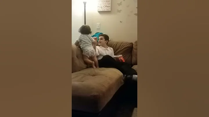 Gabriel screaming at the top of his lungs