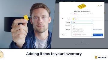 Adding items to your inventory in Bricqer